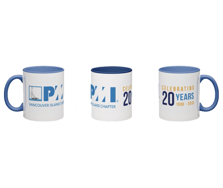 3D view of PMI-VI 20th Anniversary mug